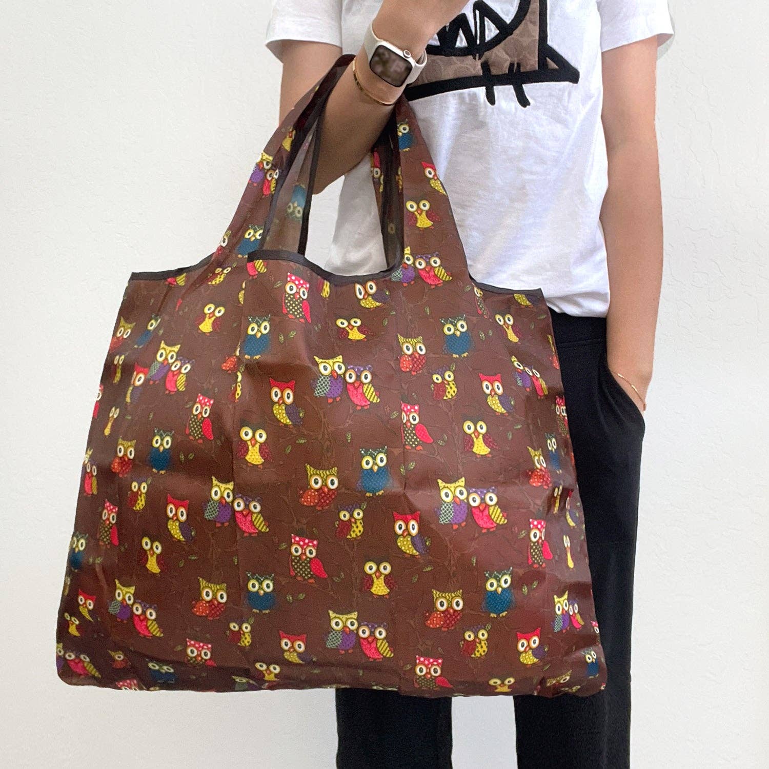 Wrapables Eco-Friendly Large Nylon Reusable Shopping Bag: Paris