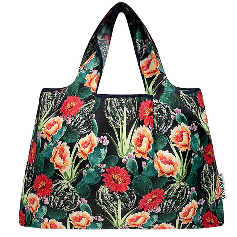 Wrapables Large Foldable Tote Nylon Reusable Grocery Bags: Cardinals