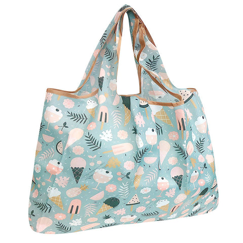 Wrapables Eco-Friendly Large Nylon Reusable Shopping Bag: Paris