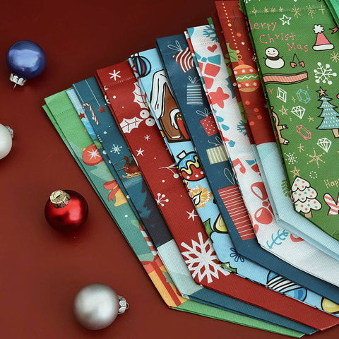Wrapables Non-Woven Reusable Christmas Holidays Gift Bags: Christmas Holidays