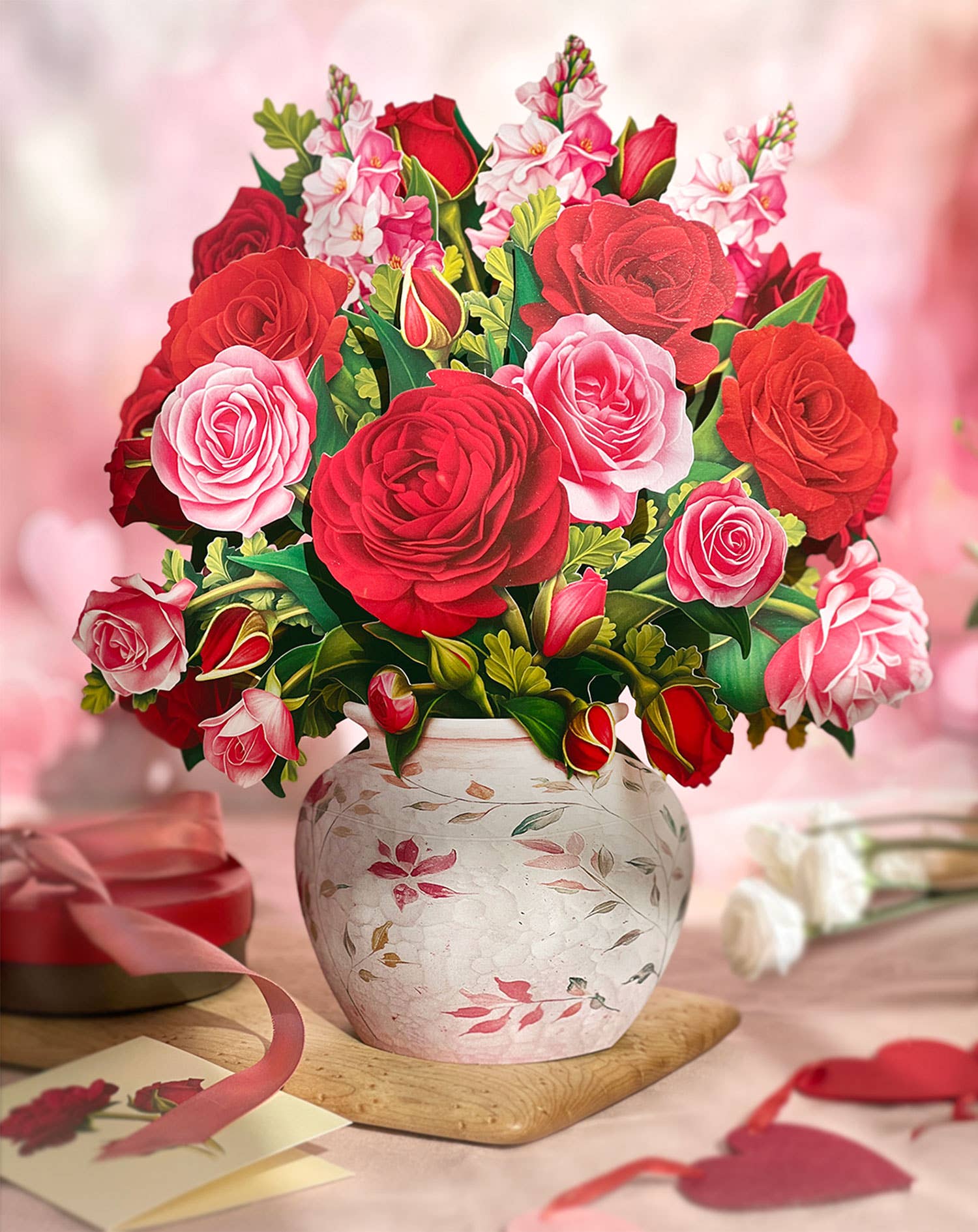 Blooming Roses (Pop-up Greeting Card)