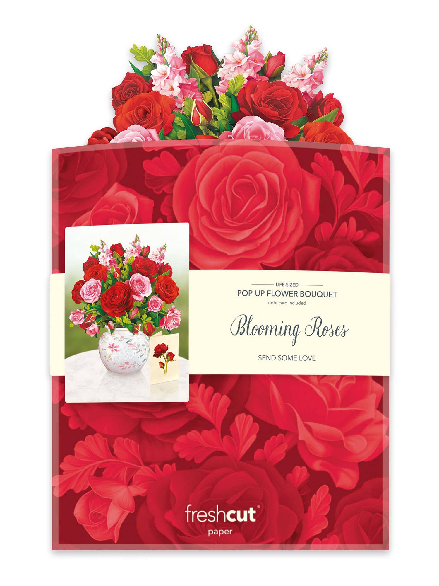Blooming Roses (Pop-up Greeting Card)