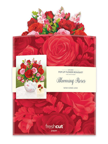 Blooming Roses (Pop-up Greeting Card)