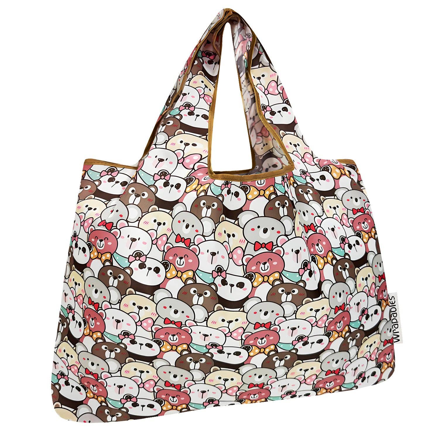 Wrapables Large Foldable Tote Nylon Reusable Grocery Bags: Britain