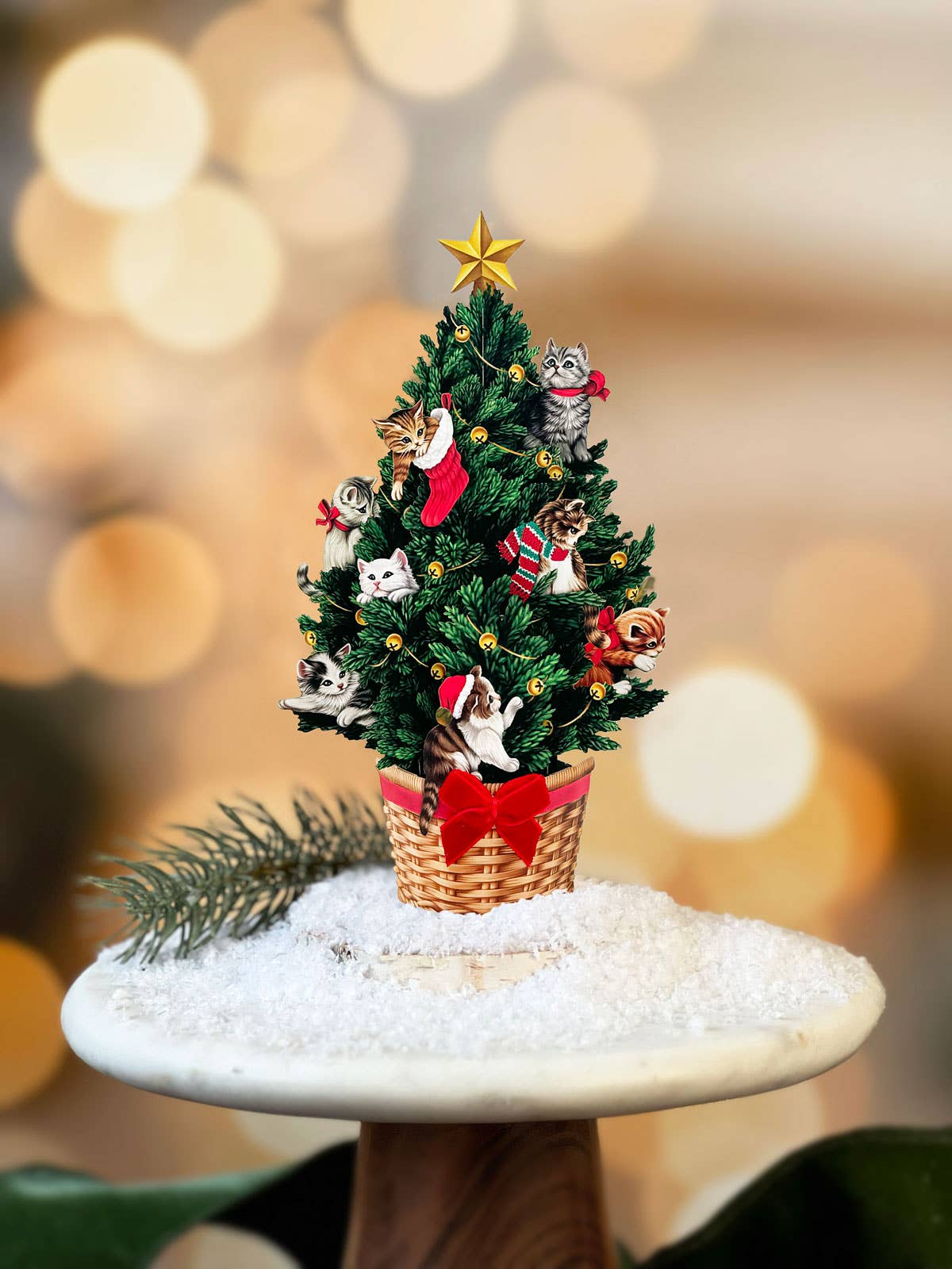 Mini Meowy Christmas Tree (Pop-up Greeting Card)