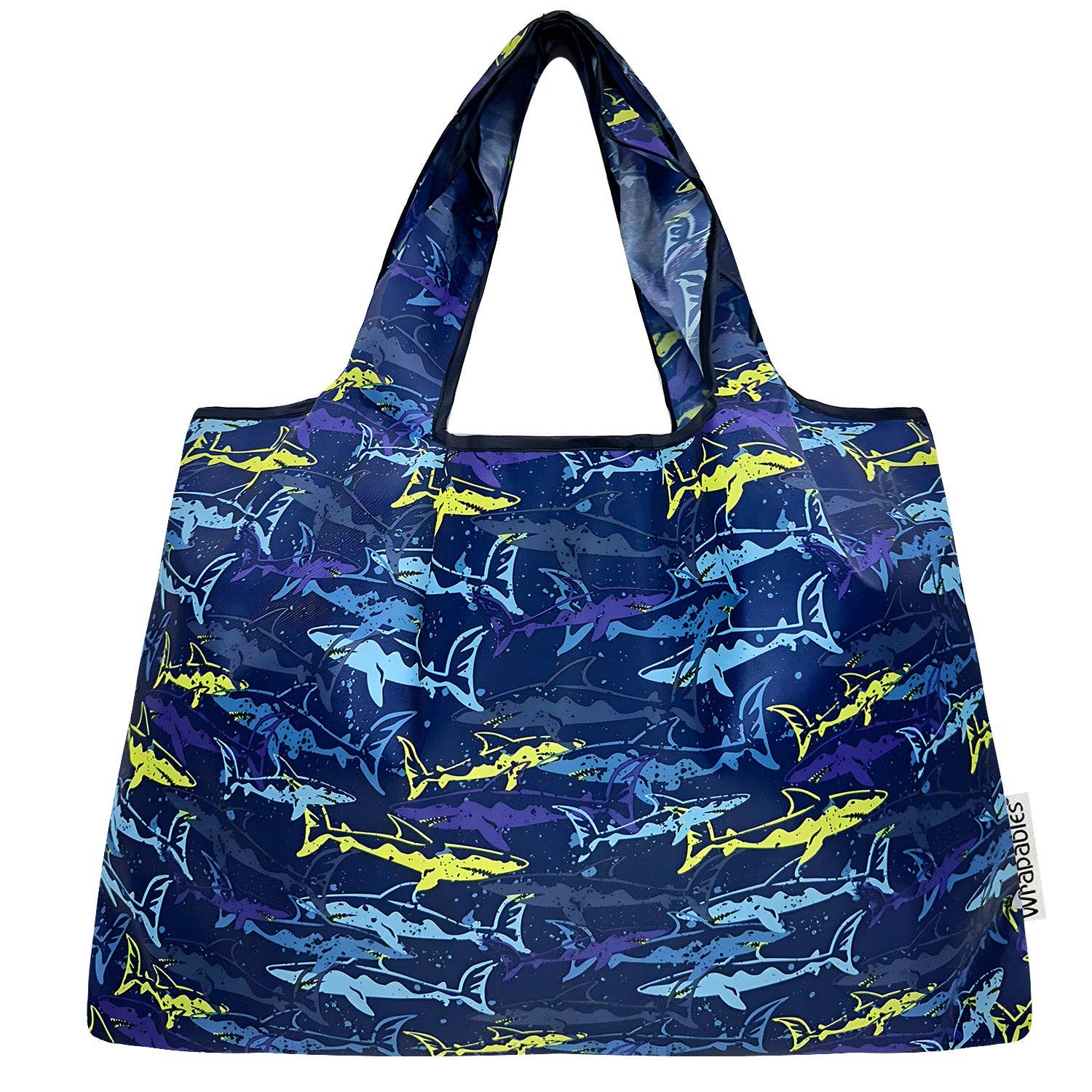 Wrapables Large Foldable Tote Nylon Reusable Grocery Bags: Cardinals