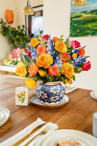 Grande Sorbet roses (Pop-up Greeting Card)