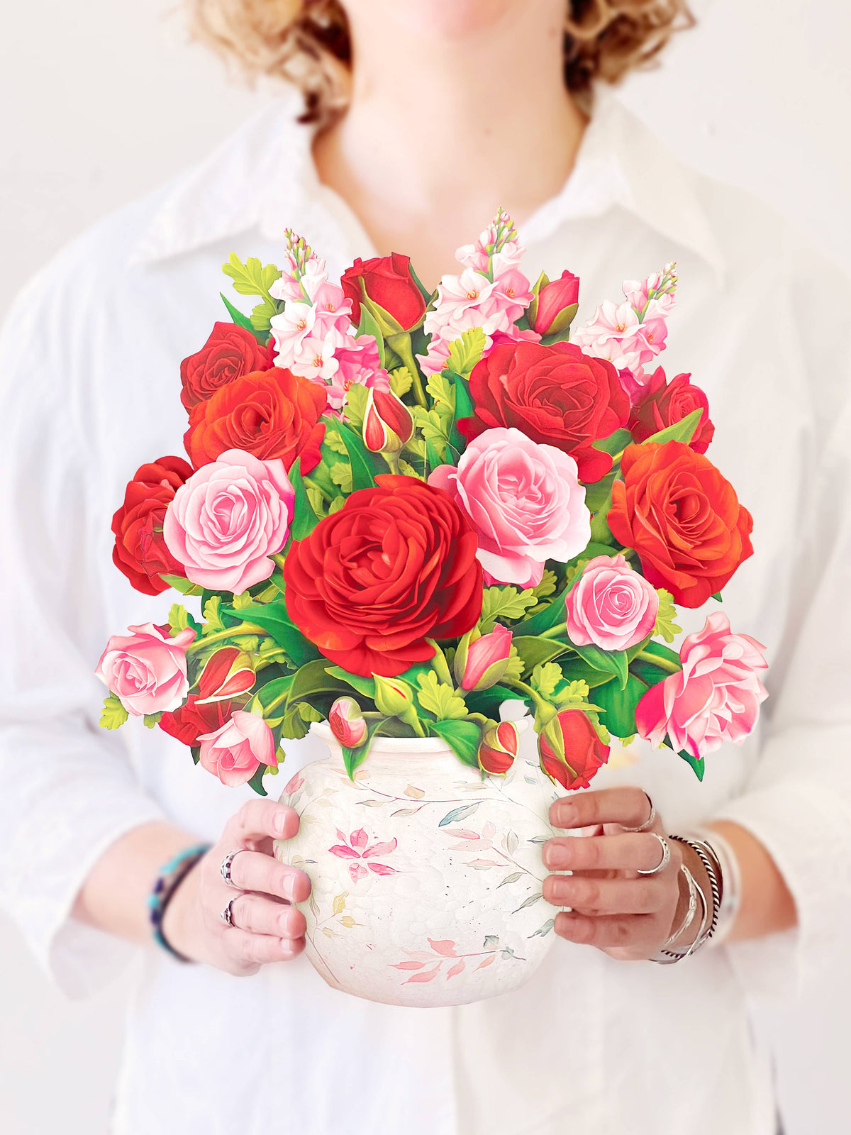 Blooming Roses (Pop-up Greeting Card)