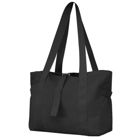 Wrapables Yoga Tote Bag, Gym, Work, Overnight, Travel Bag: Black