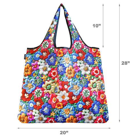 JUMBO: Versatile Reusable Shopping Bag, Embroidery