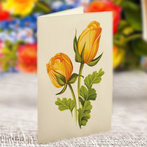 Grande Sorbet roses (Pop-up Greeting Card)