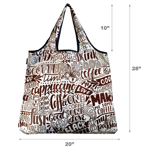 JUMBO: Versatile Reusable Shopping Bag, Coffee Lover