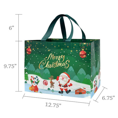 Wrapables Non-Woven Reusable Christmas Holidays Gift Bags: Christmas Holidays