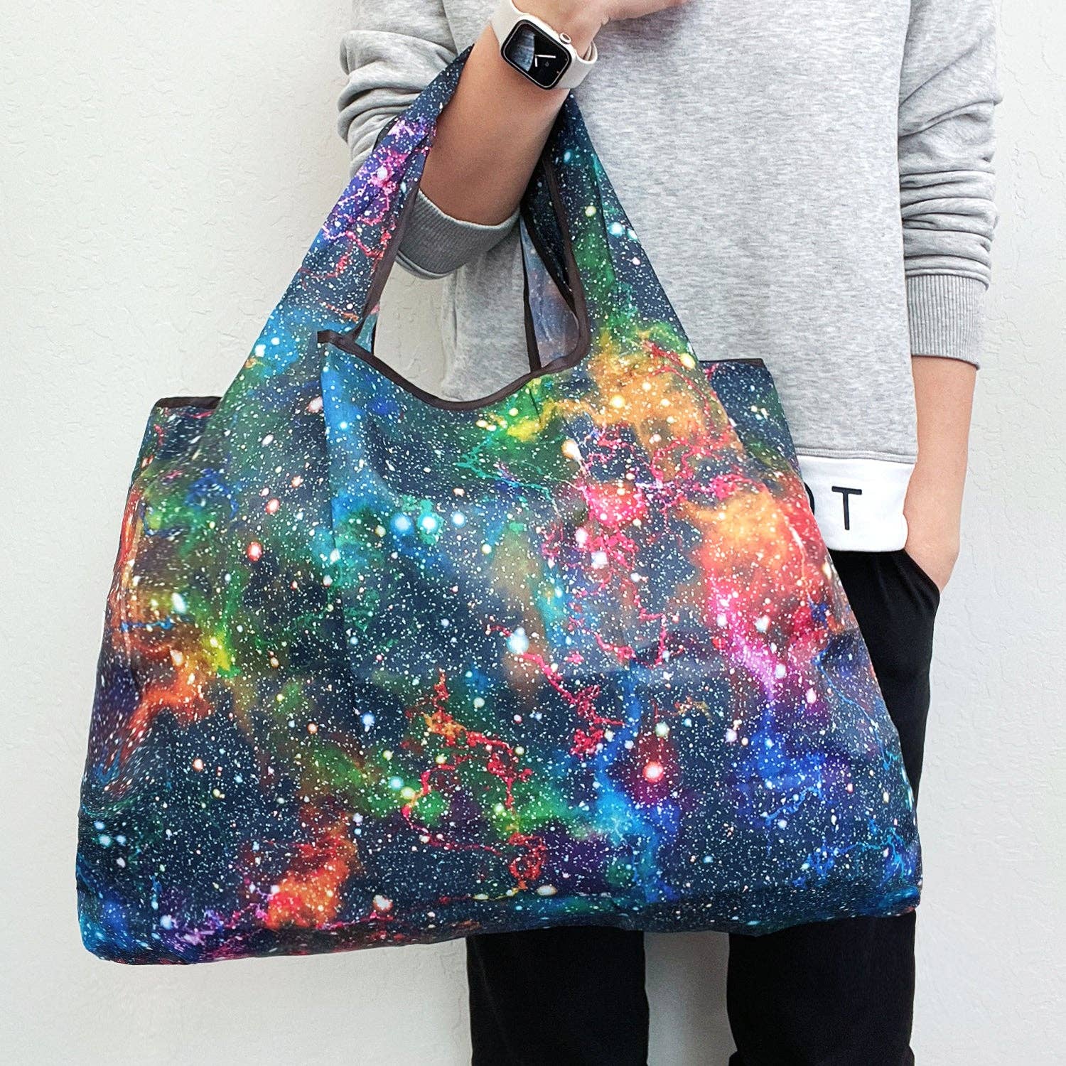 Wrapables Eco-Friendly Large Nylon Reusable Shopping Bag: Paris