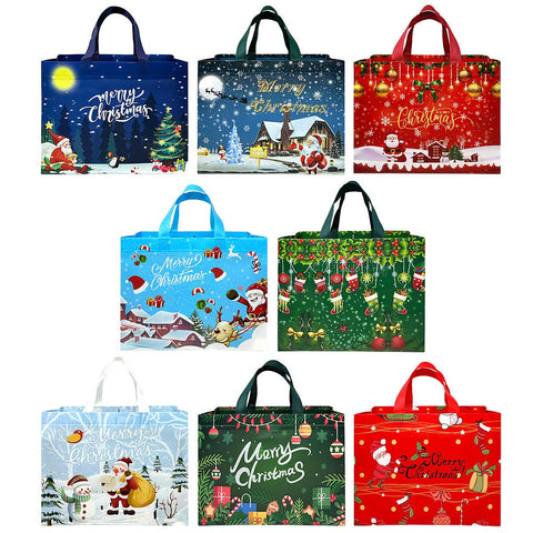 Wrapables Non-Woven Reusable Christmas Holidays Gift Bags: Christmas Holidays