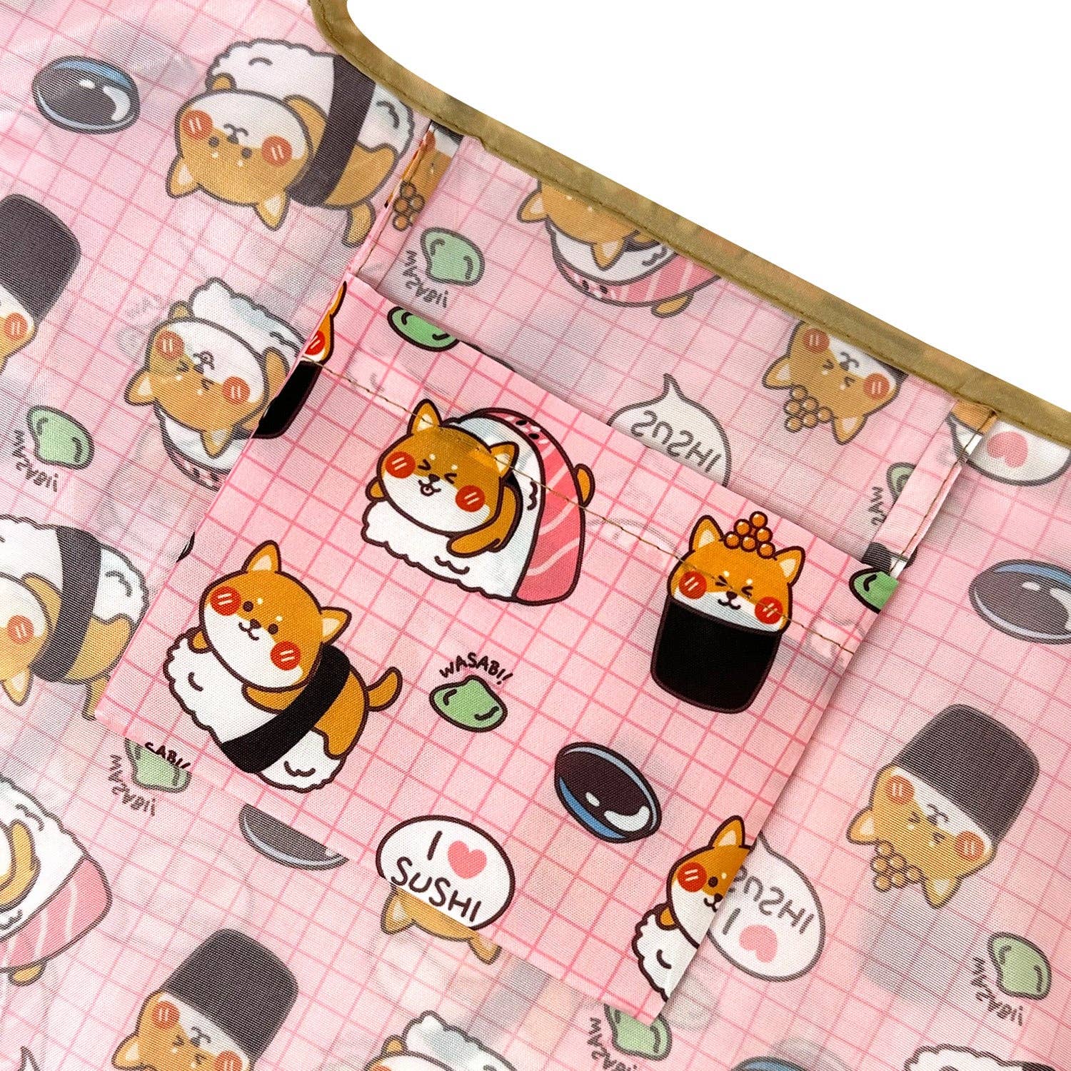 Wrapables Large Foldable Tote Nylon Reusable Grocery Bags: Sporty