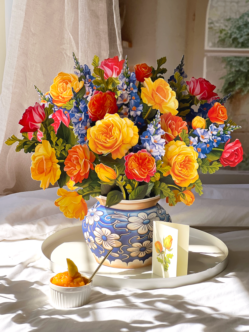 Grande Sorbet roses (Pop-up Greeting Card)