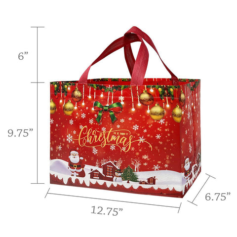 Wrapables Non-Woven Reusable Christmas Holidays Gift Bags: Christmas Holidays